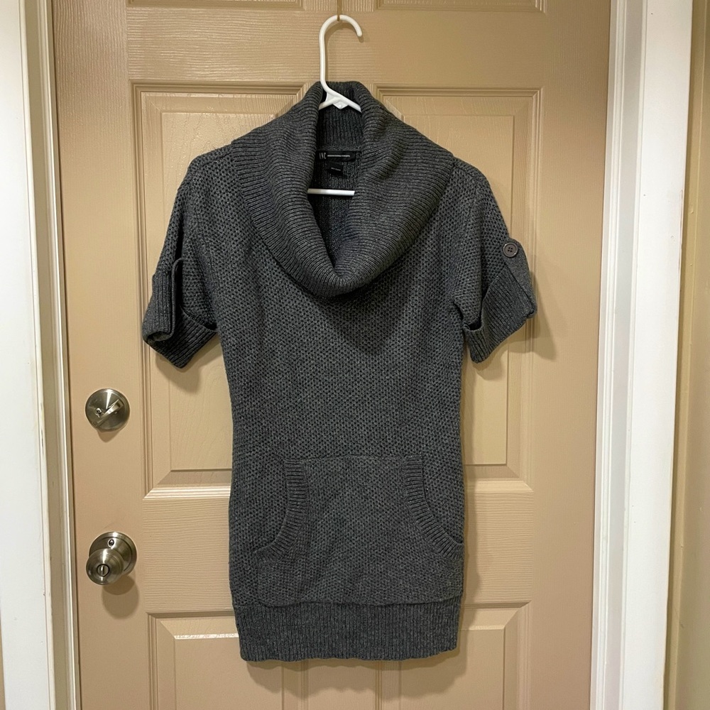 International Concepts sweater cowl neck layering -SZ S